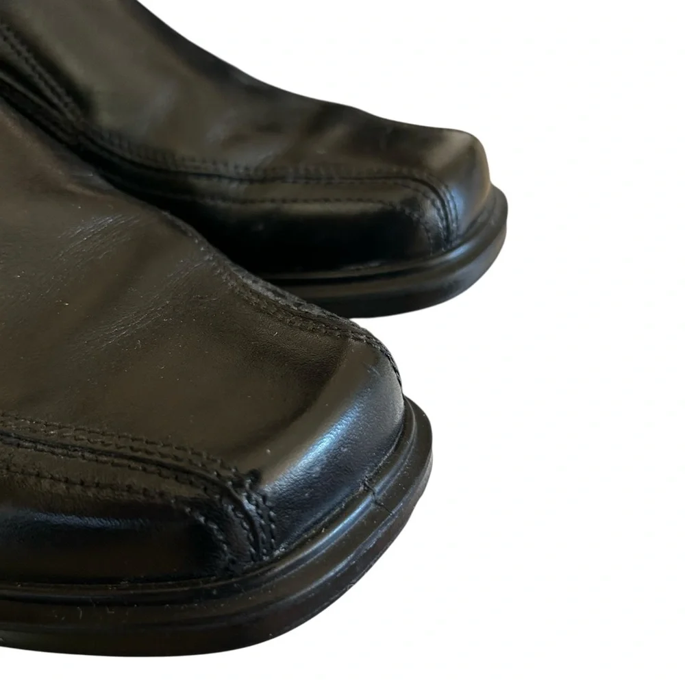 Ecco Classic Black Leather Helenski Loafer Slip-on Men's Size EU40 US 6-6.5
